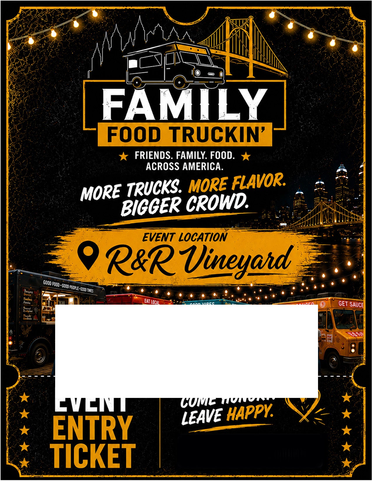 R&R Vinyards Family Food Truckin Roundup Lunch